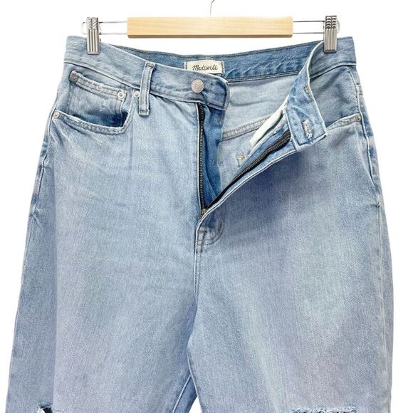 Madewell The Mom Jean in Gilford Wash Light Wash Slouchy Jeans Size 30 | 10 - Picture 8 of 13